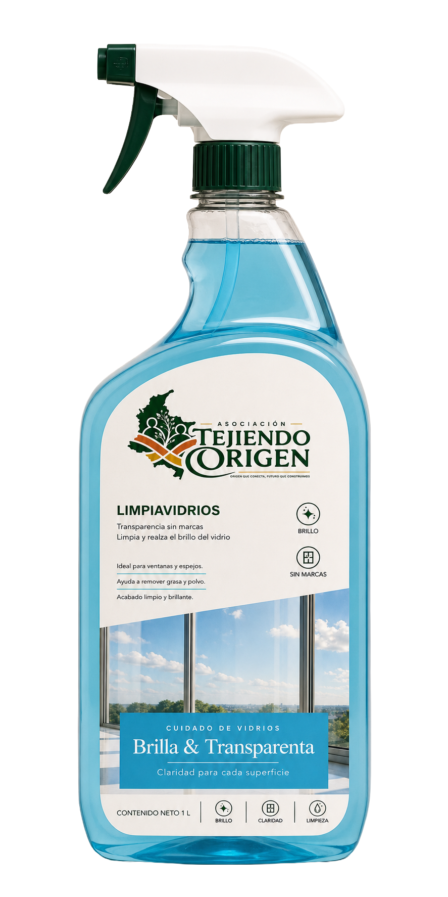 Limpiavidrios Tejiendo Origen